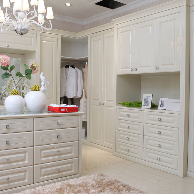 Design Wooden Fashion Closet Bedroom Furniture Wardrobe Adjustable